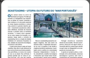 Reflexão sobre o Mar Português do Sócio José Manuel Maia, Mestre em História, publicada na Revista da Marinha